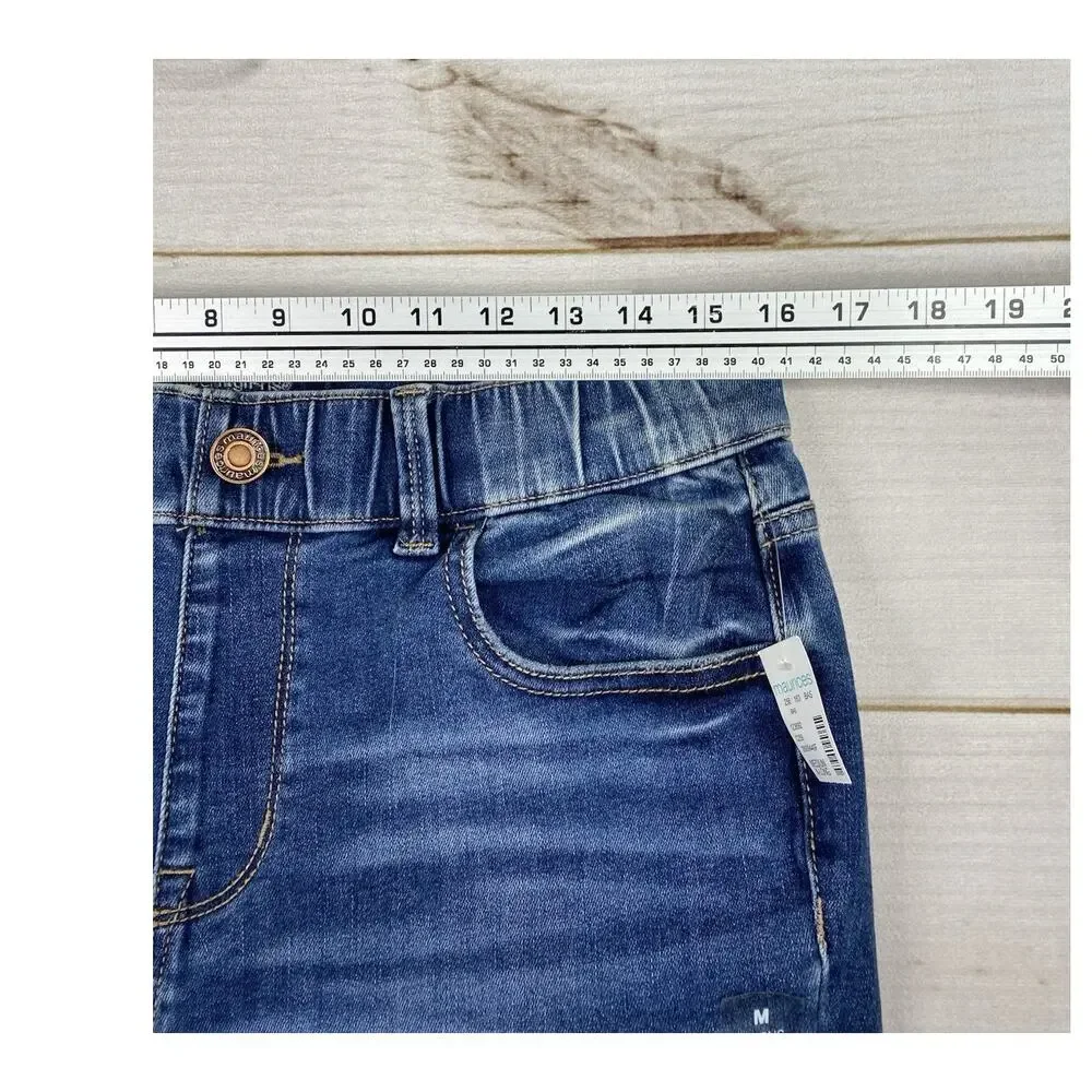 Maurice's Jeans Womens M XLong Pull On Super High Rise Jeggings Dark Wash NWT
